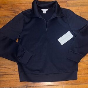 Athleta Women's Black Zip-Up Sweater